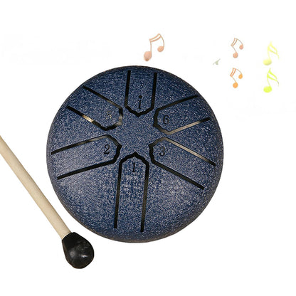 3 Inches 6 Notes Mini Steel Tongue Drum Rain Chime Instrument