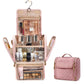 Travel Makeup Bag with Hanging Hook Large Capacity
