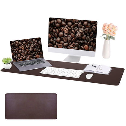 Large Water-Resistant Mouse Pad Leather Desk Pad Protector Non-Slip Desk Mat
