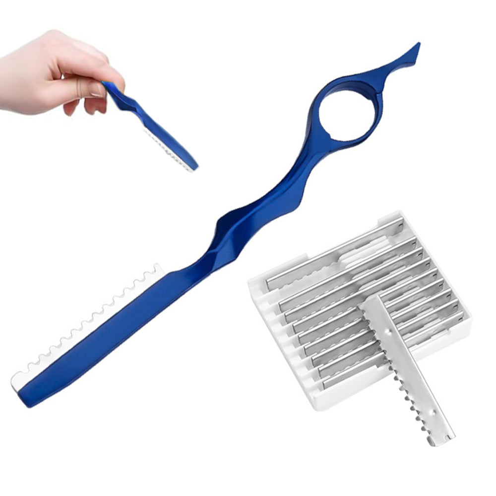 Hair Thinning Razor with 10 Replacement Blades for Professional Salon and Home Use