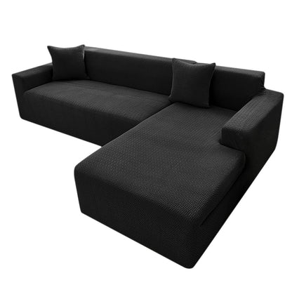 Elastic Full-Cover T-Shaped Jacquard Universal Sofa Slipcover for 1-4 Seater