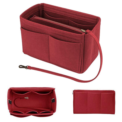 Thick Felt Tote Bag Organizer Insert with Multiple Pockets