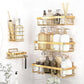 5Pcs Shower Caddy Adhesive Bathroom Wall Organizer Rack