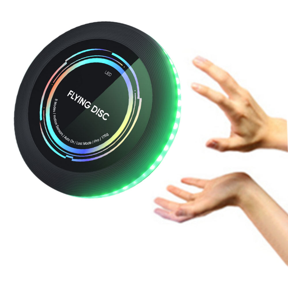 Rechargeable Light Up Flying Disc With 50 LED For Outdoor Game Beach Sport