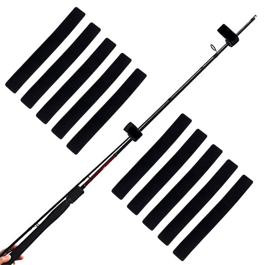 10Pcs Fishing Rod Straps Fishing Rod Clips for Casting Spinning Fly Rods