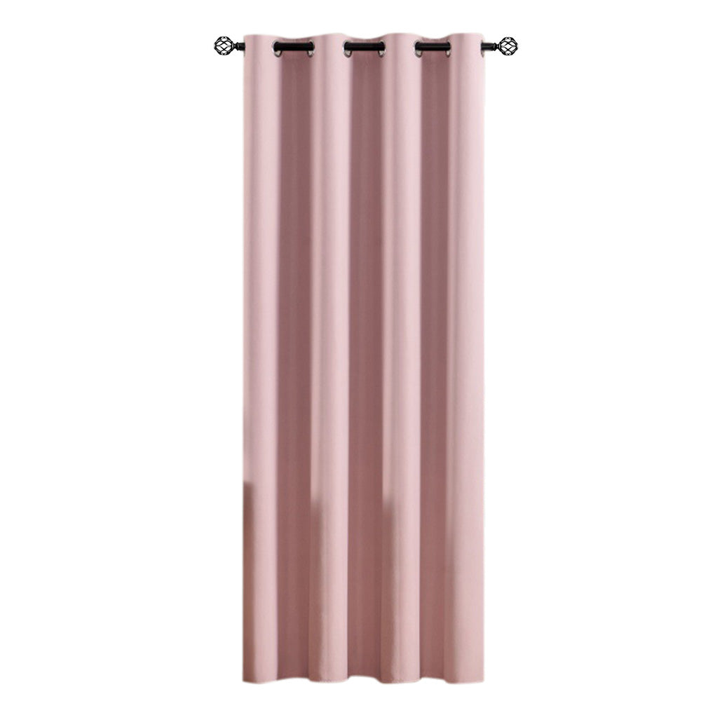 Blackout Curtain Panel with Black Liner Heat & Light Blocking Drapes