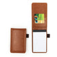 A7 Mini Pocket Notebook PU Leather Notepad with Pen Holder Card Slot