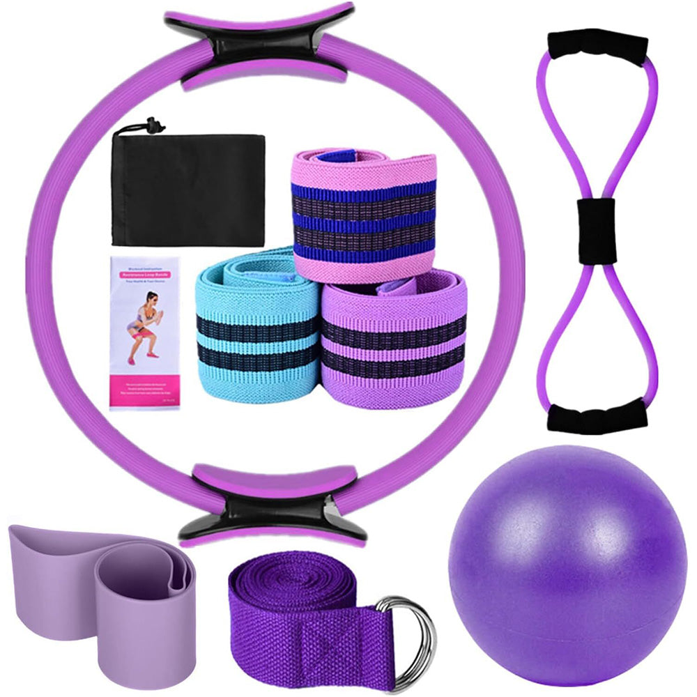 Yoga Set Pilates Essentials Kit For Women With Pilates Ring And Ball