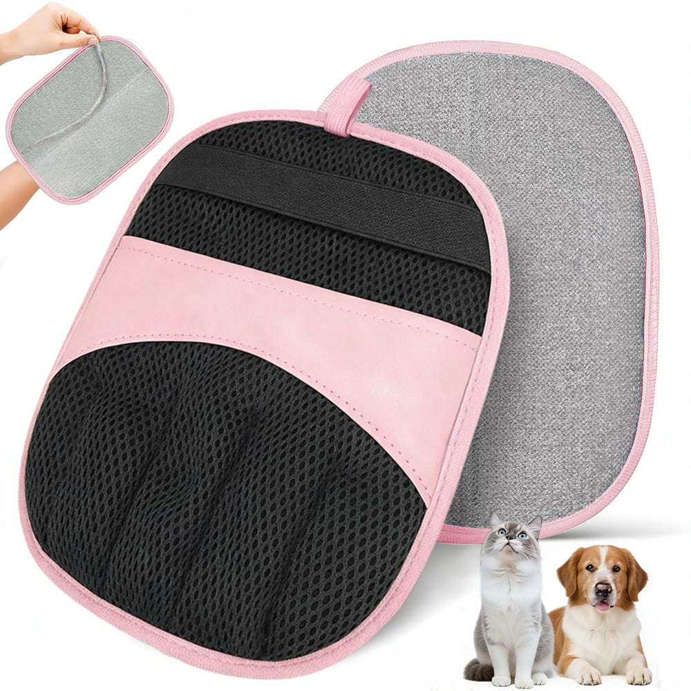 Electrostatic Pet Hair Remover Gloves Lint Brush for Furniture auto seats-Blue