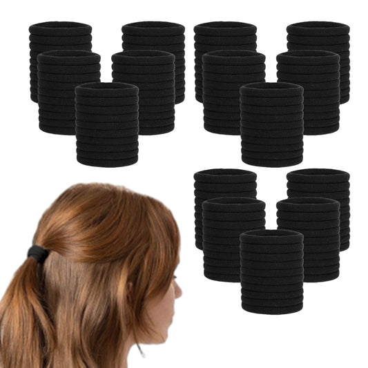 150Pcs Elastic Black Hair Bands