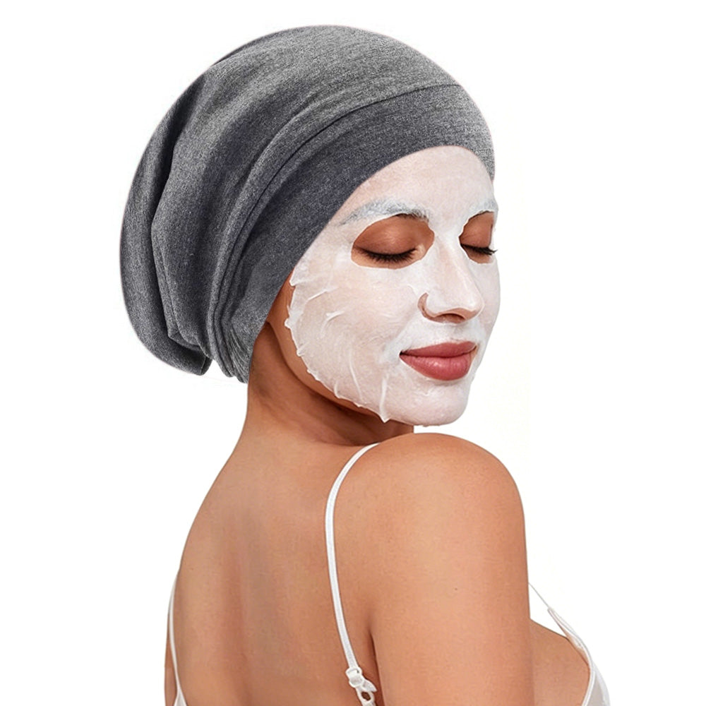Adjustable Hair Cap Breathable Double Layer Design for Sleeping Women Men