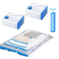 10Pcs Set Vacuum Compression Zipper Storage Bags with Airtight Valve and Hand Pump Space Saver Bags
