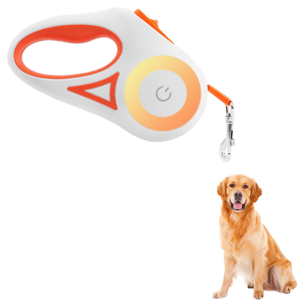 RGB 5M Extendable Retractable LED Training Lead Rope Pet Leash