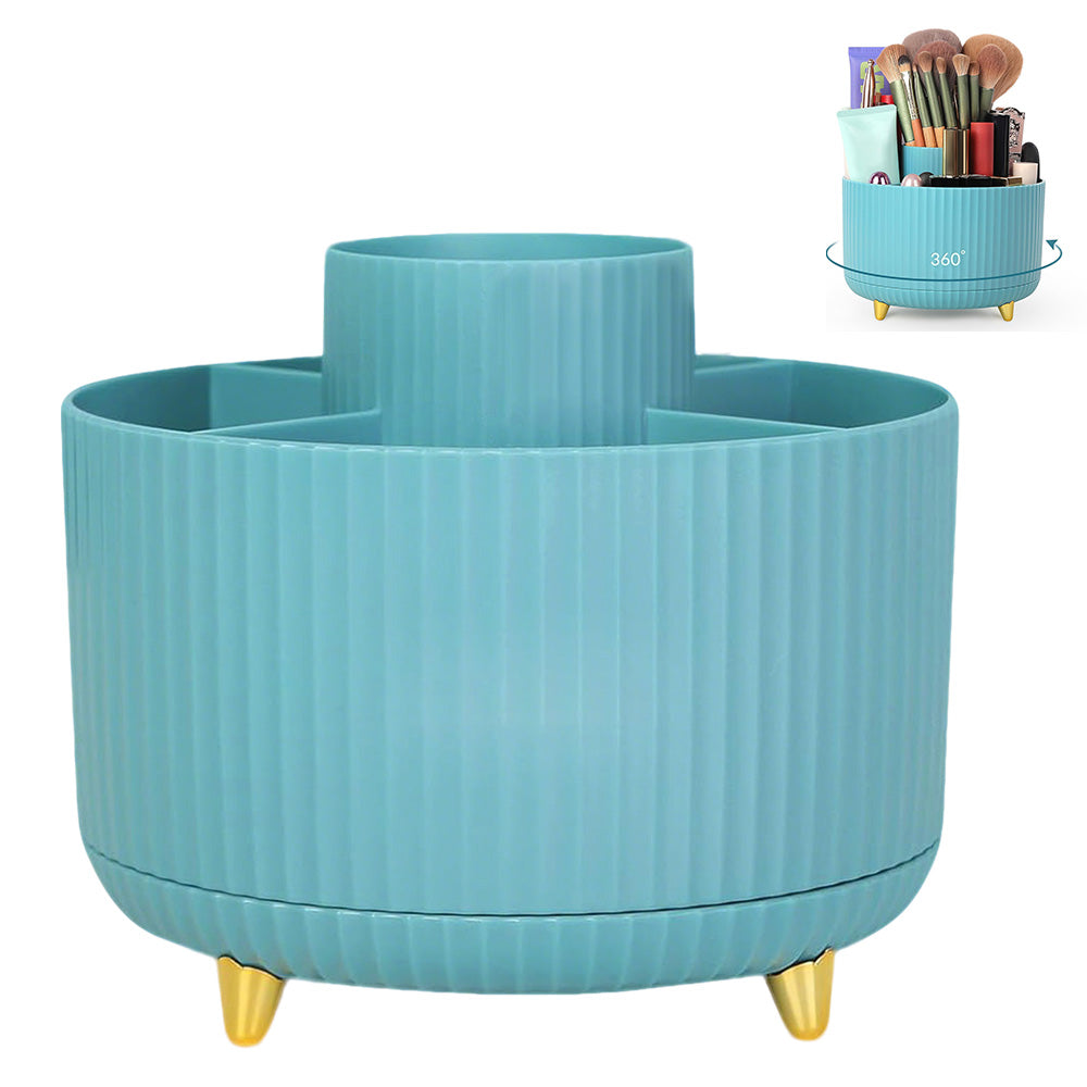 360 Degree Rotating Desk Organizer with 4 Slots For Pencil and Pen Holder