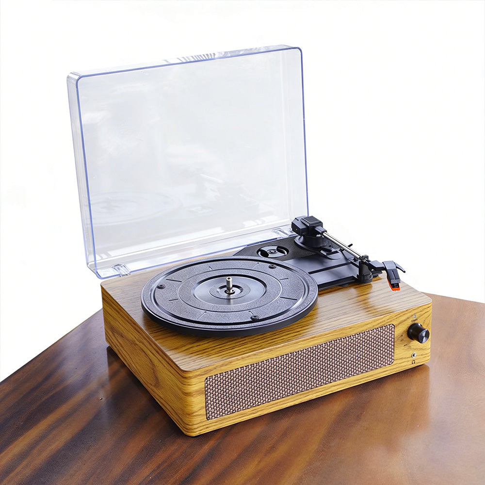 Portable Retro Bluetooth Vintage Vinyl Record Player with Speakers