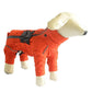 Dog Coat 4 Legs Covered Windproof Waterproof Dog Winter Jacket-Orange
