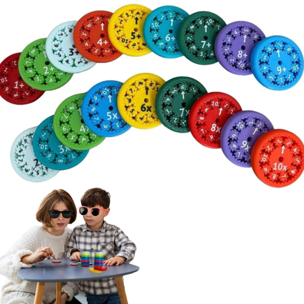 18Pcs Math Facts Fidget Spinners Multiplication Game Educational Toy