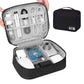 Large Digital Electronics Travel Organizer Bag with Adjustable Dividers