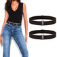 2Pcs Women Adjustable Stretch Belt Invisible Elastic Waistband for Pants Jeans Dresses