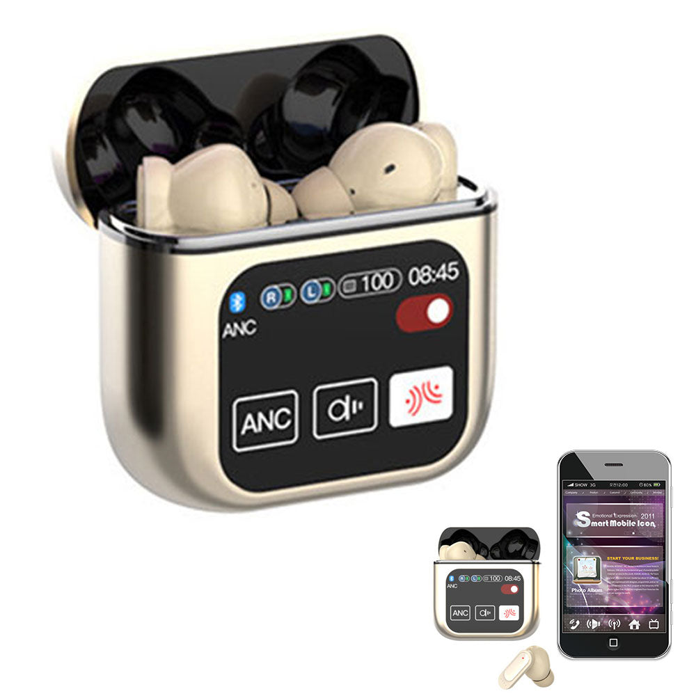Bluetooth 5.4 Wireless Earbuds Stereo Bass Headphones With Touch Screen