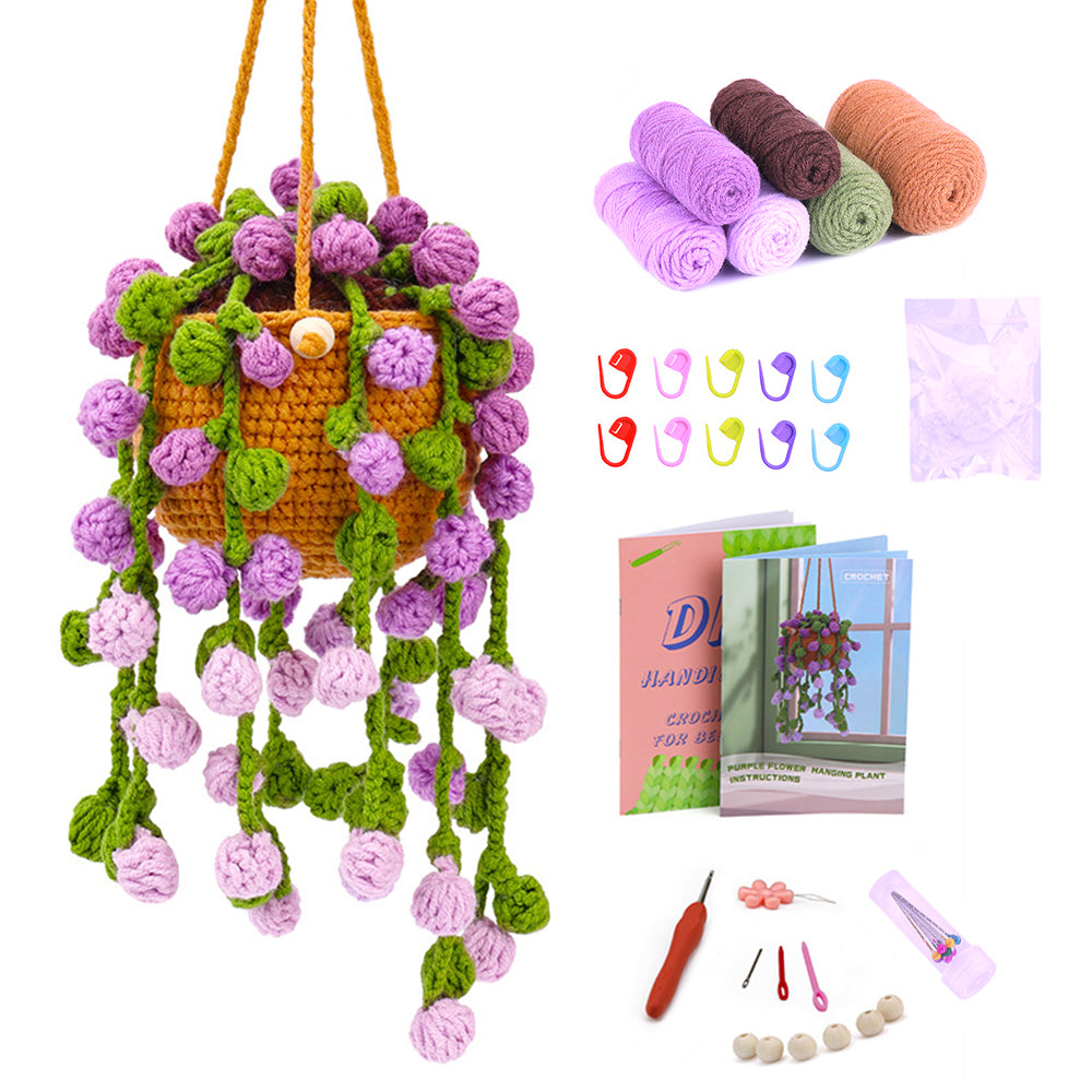 DIY Crochet Kit Crochet Hanging Plant Ornament