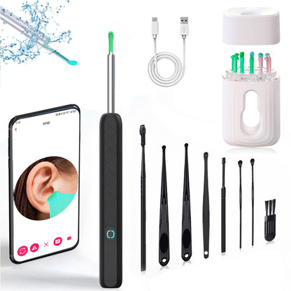 Ear Cleaner Ear Wax Remover Ear Camera Cleaning Removal Pick Tool Visual Scoop with Base