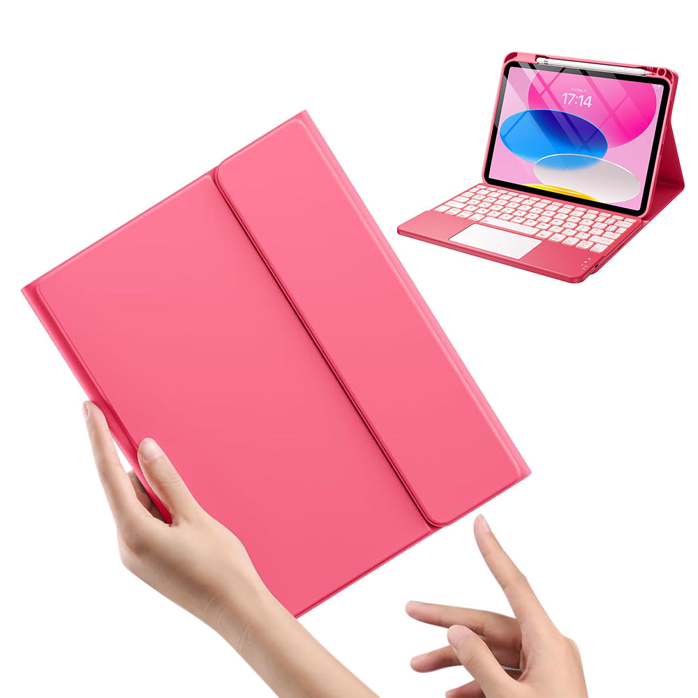 Keyboard Case with Touchpad and 7 Color Backlight for iPad 10th and 11th Gen