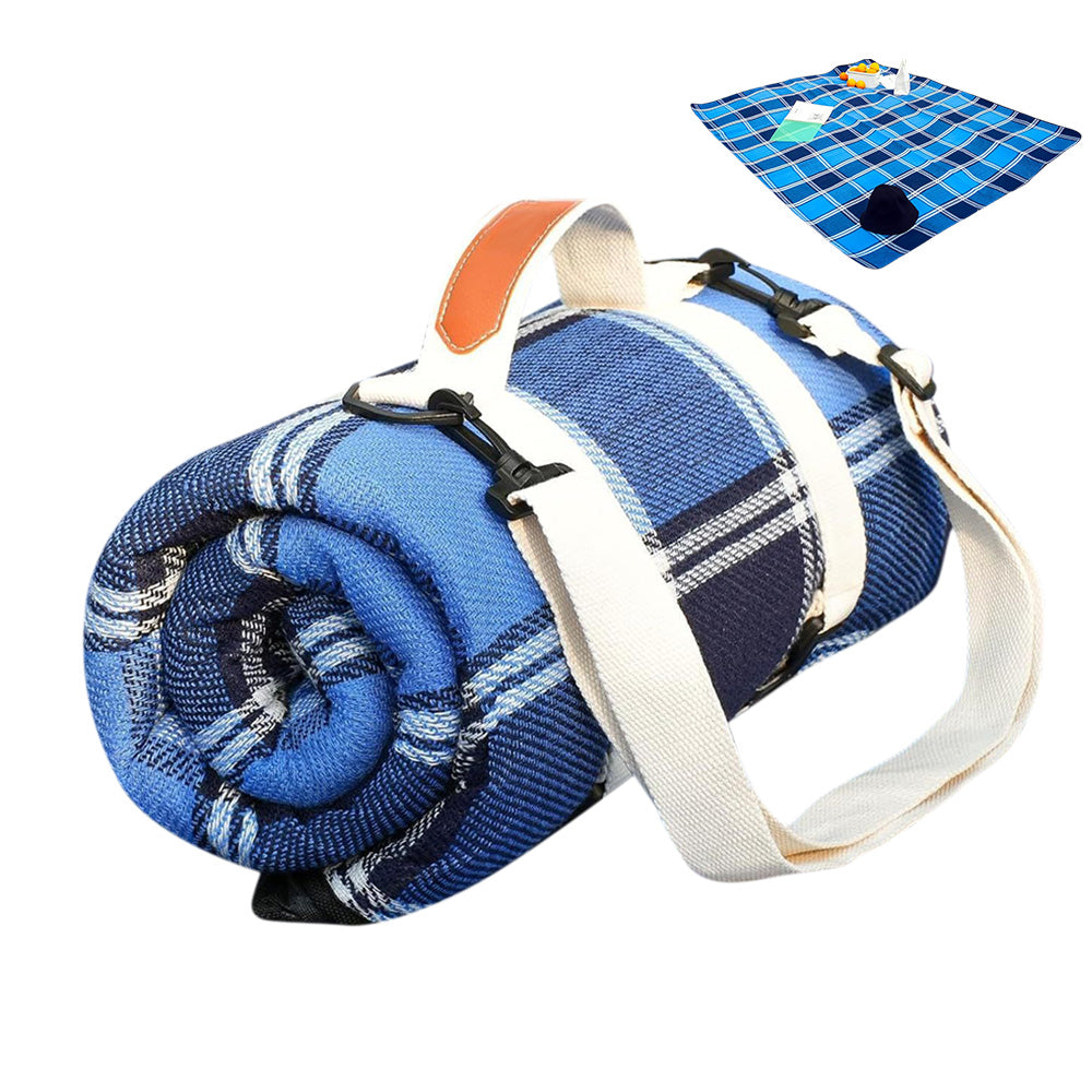 Outdoor Picnic Blanket Splash-resistant Foldable Travel Mat 203x203cm