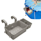 Hanging Removable Poolside Storage Basket with Cup Holders