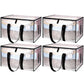 4Pcs 69x35x38CM Oversized Moving Bag with Reinforced Handles Transparent Heavy-Duty Storage Tote
