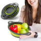 3 Piece Foldable Colander Set for Kitchen Use
