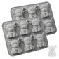 2 Pack 6 Cavity Silicone Highland Cow Ice Cube Molds