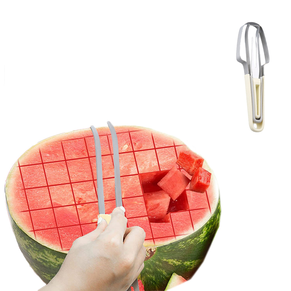 3-in-1 Stainless Steel Watermelon Fork Slicer