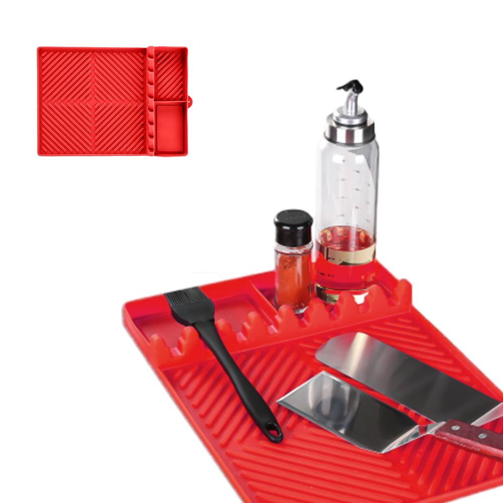 Microwave Outdoor BBQ Heat-Resistant Silicone Grill Mat for Griddle Tool
