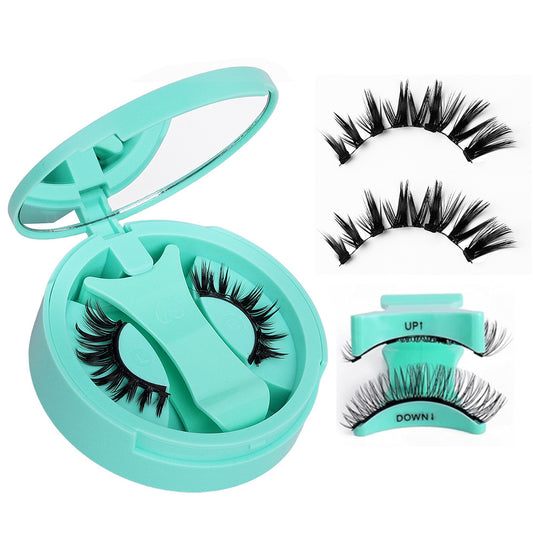 2XReusable Eyelashes Kit No Glue Needed Easy to Wear and Remove-Style 3