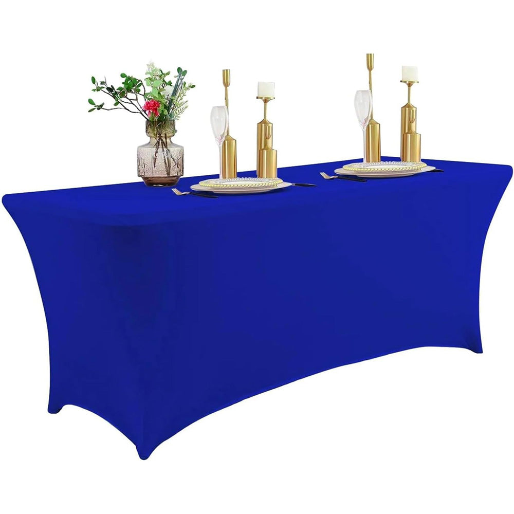Spandex Fitted Tablecloth Rectangular Stretch Table Cover for Wedding Party