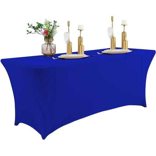 Spandex Fitted Tablecloth Rectangular Stretch Table Cover for Wedding Party