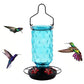 Stained Glass Hummingbird Feeder Wide Mouth Garden Decor