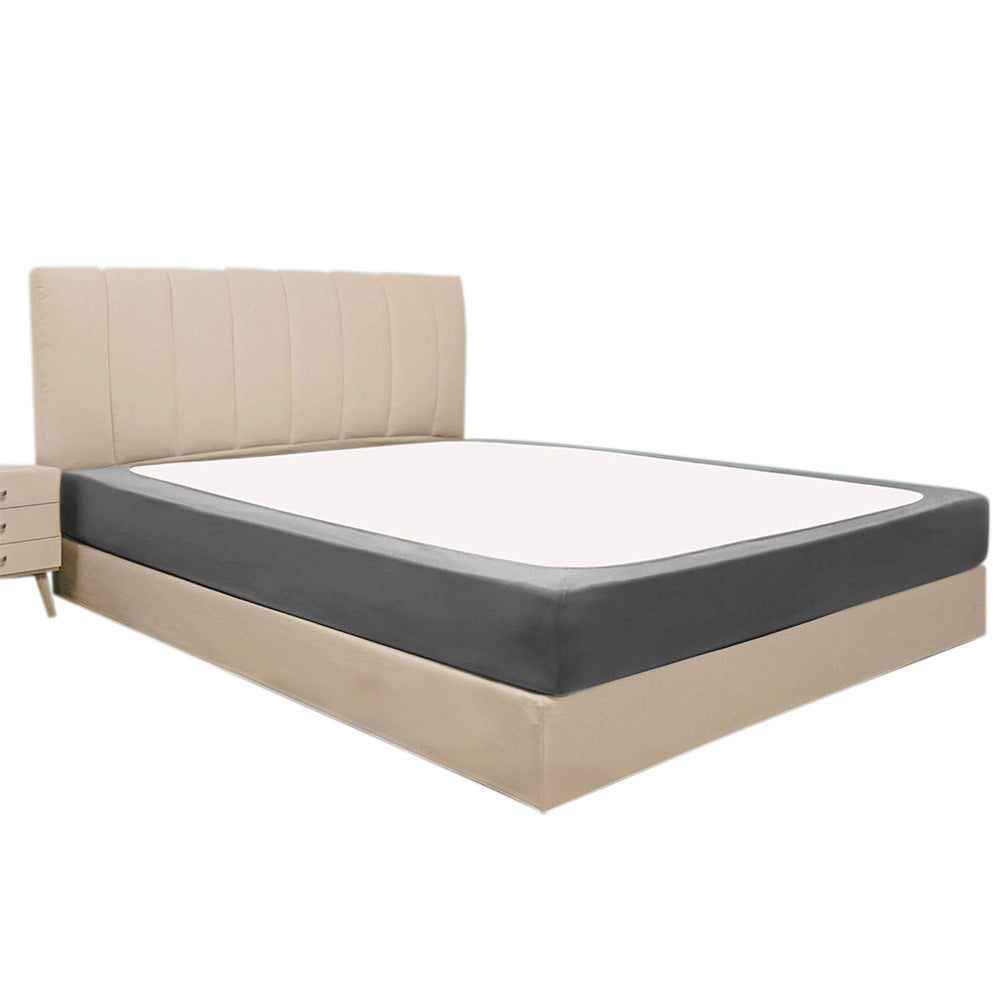 Elastic Box Spring Cover Stretchy Wrap Around 4 Sides Bed Skirt for Hotel Home