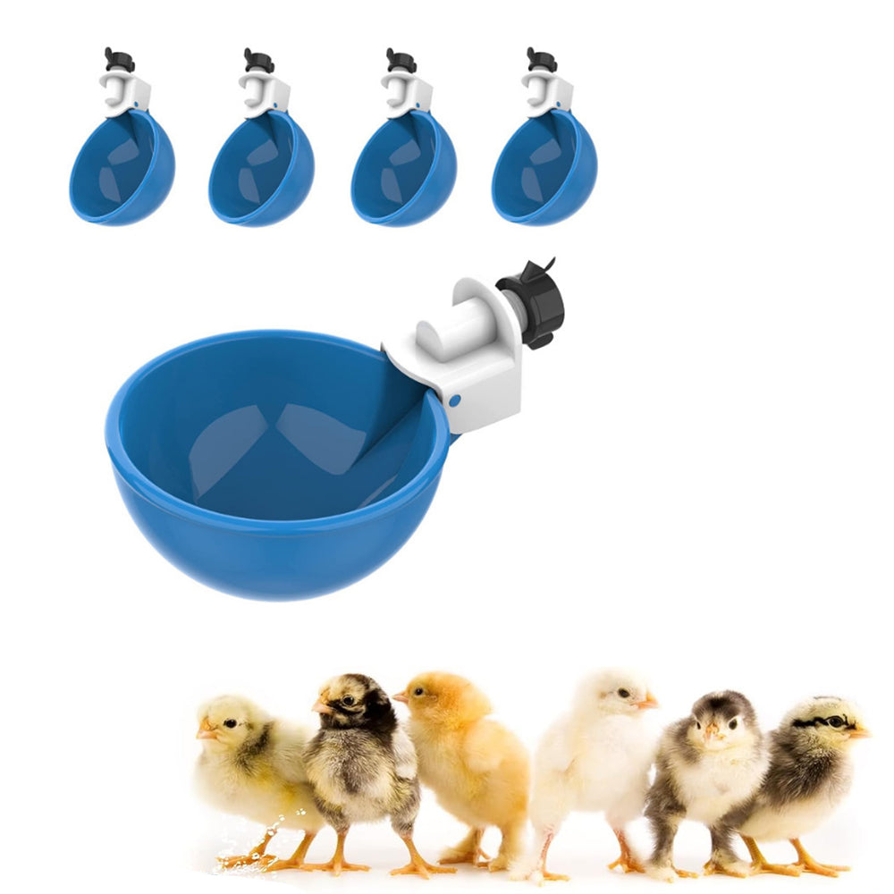 5Pcs Automatic Chicken Drinking Bowl Feeder