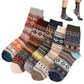 5 Pack Winter Warm Knit Socks Thick Soft Multicolor Free Size for Men and Women
