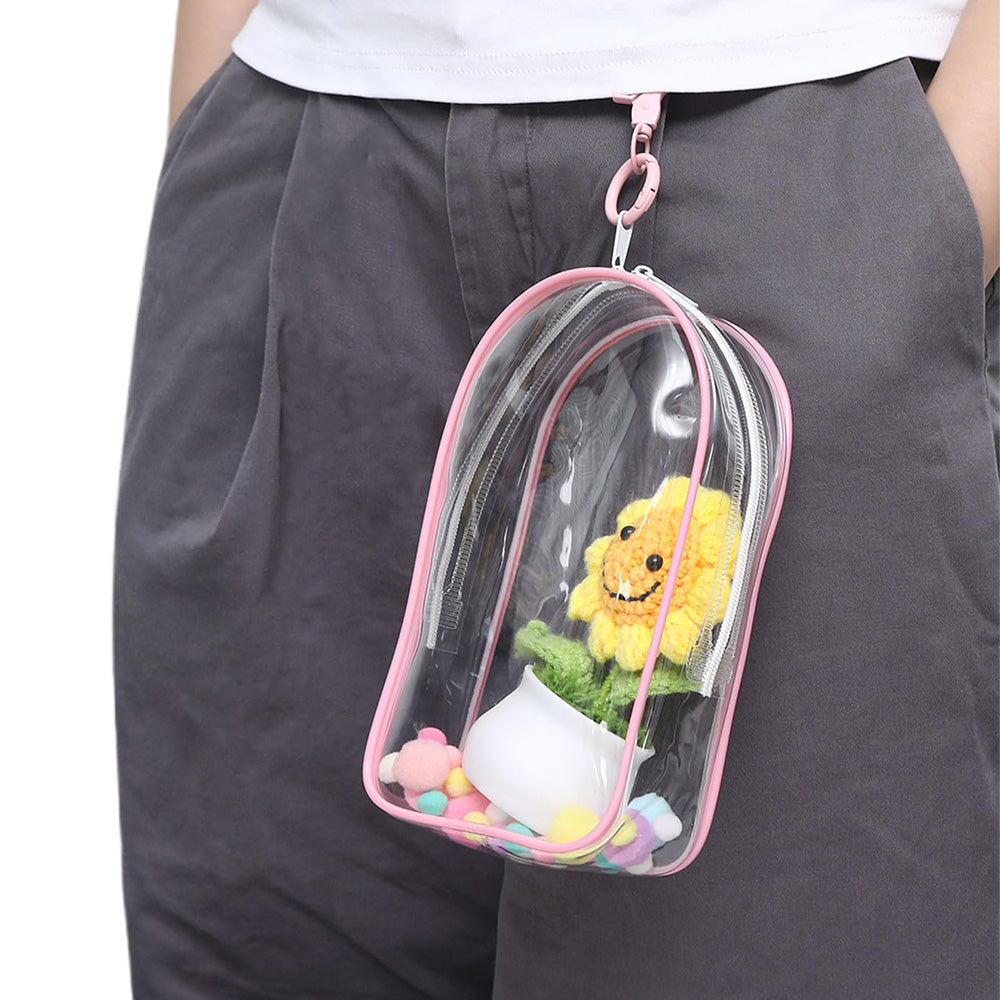 Transparent Carrier Bag Set for 15–17cm Doll Storage