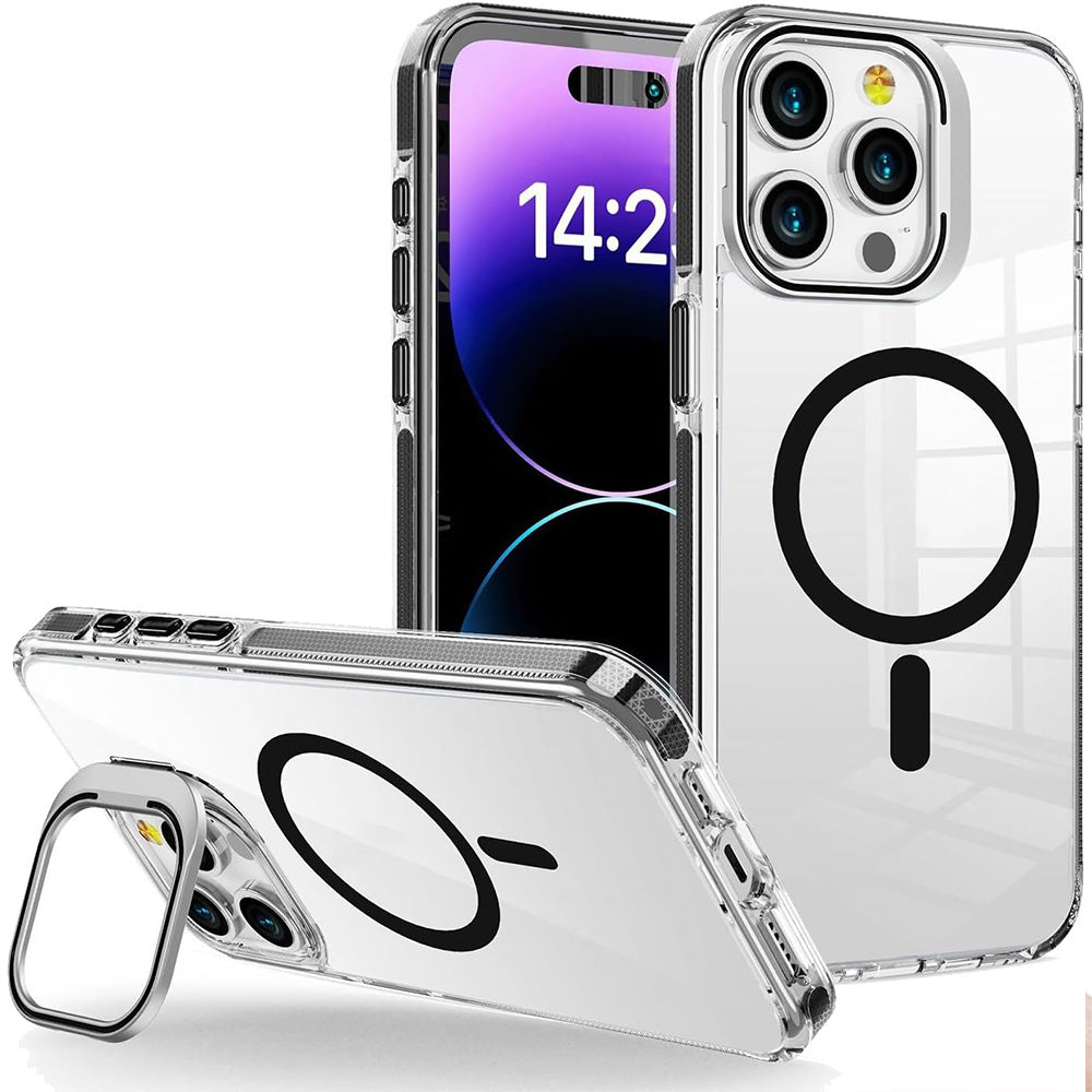 For iPhone 16 Pro Max Magnetic Case with Stand Full Body Case