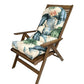 High Back Rocking Chair Cushion Water Resistant Outdoor Seat Pad with Ties