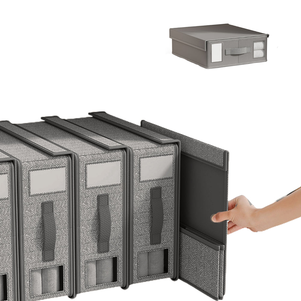 Foldable Bed Sheet Storage Bins with Handle
