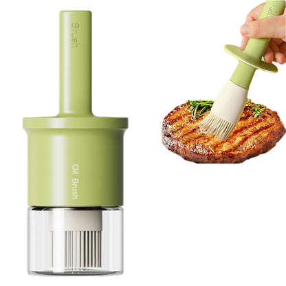Oil Dispenser Bottle with Heat Resistant Brush for Kitchen BBQ Baking Cooking