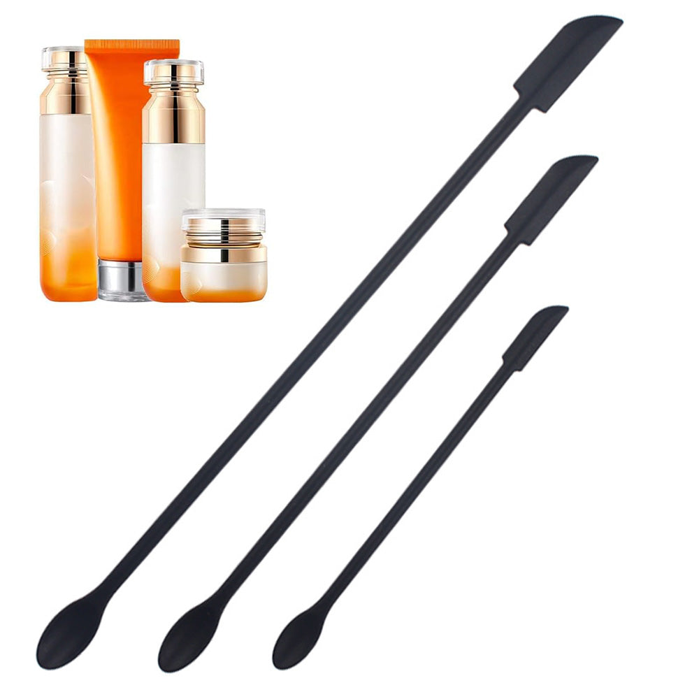 3Pcs Mini Spatula Silicone Spatula Set for Cosmetic Bottle and Kitchen Jar