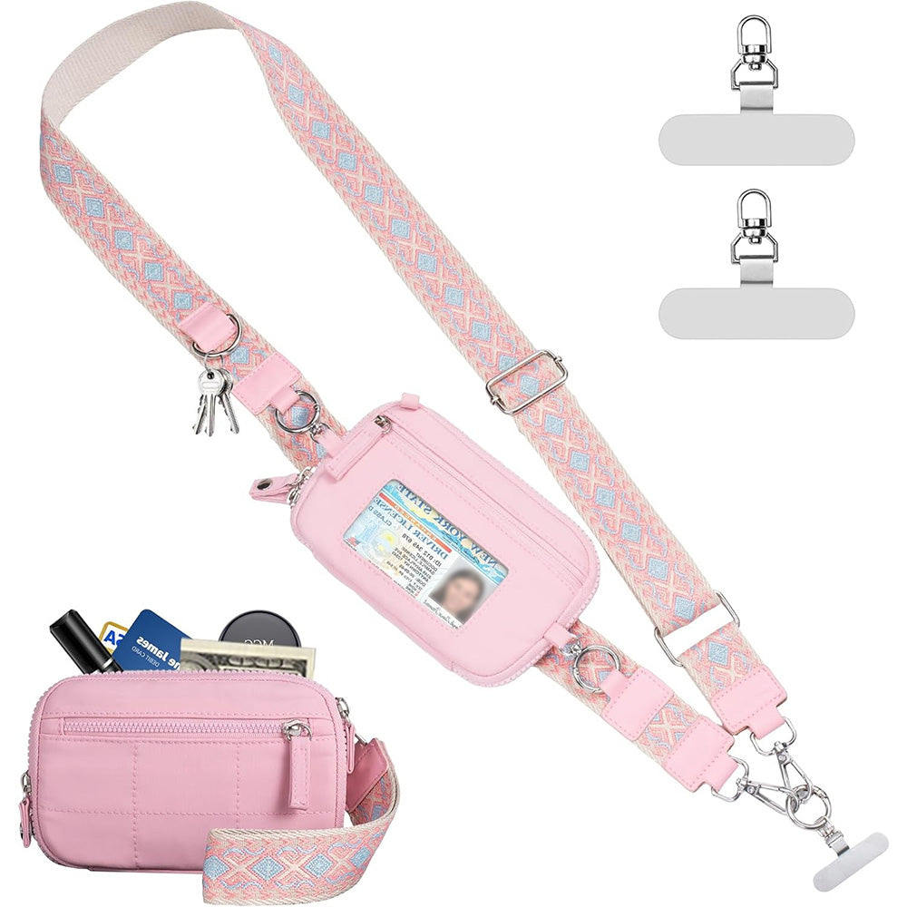 Phone Lanyard Clip and Go Strap for Phone with Wallet Crossbody