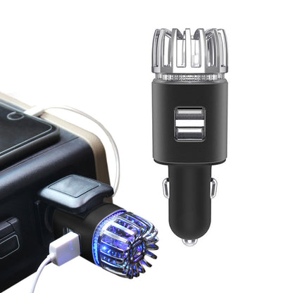 Car Air Purifier Dual USB Ports Car Air Freshener Portable Ionizer