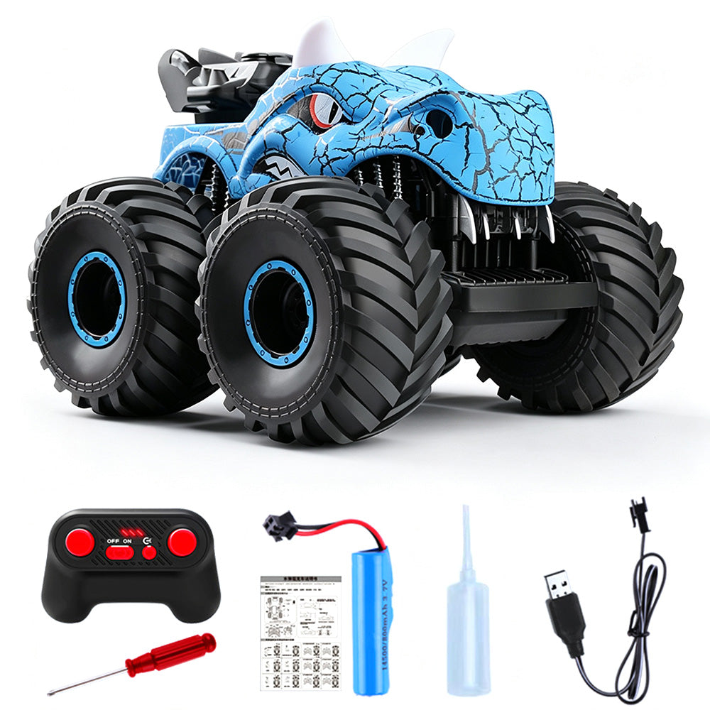 2.4G Remote Control Dinosaur Spray Off Road Truck with LED Lights